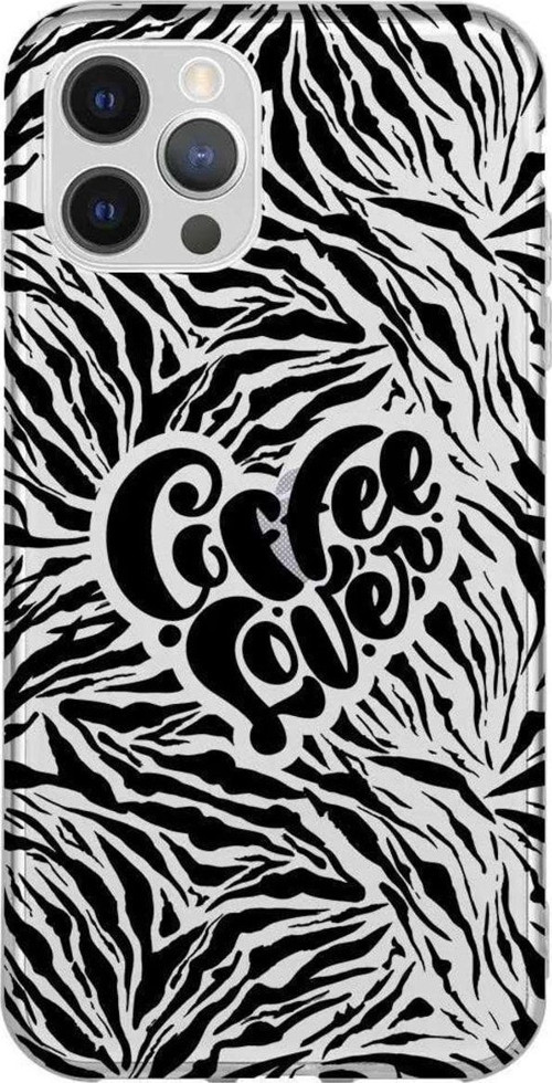 iPhone 13 Pro Seffaf Telefon Kılıfı - Coffee Lover
