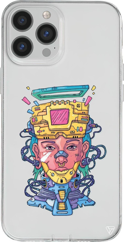 iPhone 13 Pro Seffaf Telefon Kılıfı - Cyberpunk