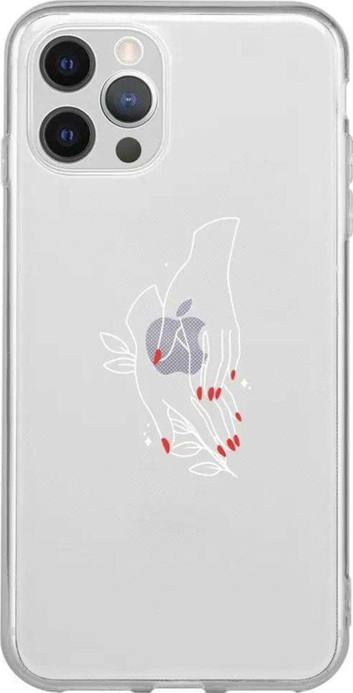 iPhone 13 Pro Seffaf Telefon Kılıfı - Eller