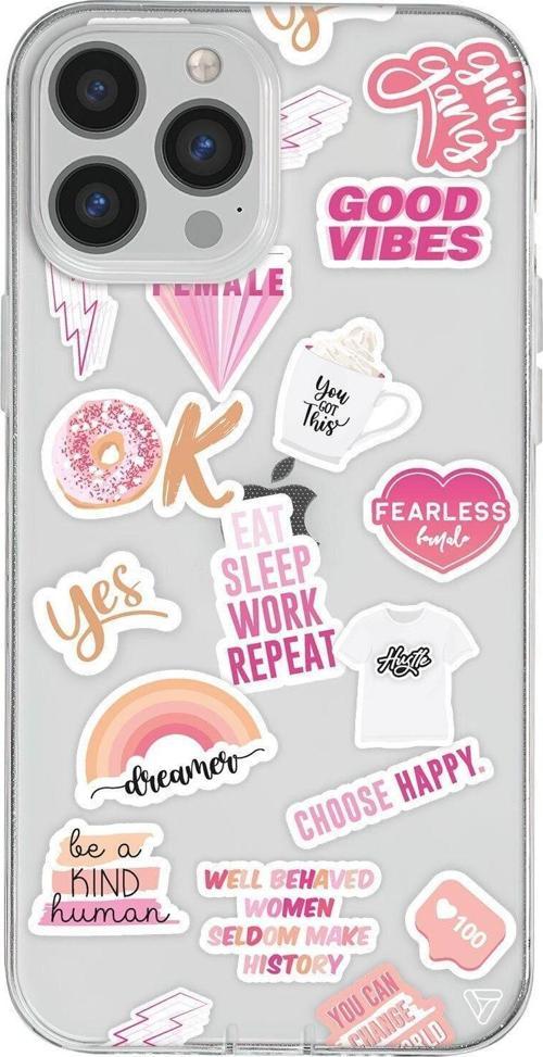 iPhone 13 Pro Seffaf Telefon Kılıfı - Female Sticker