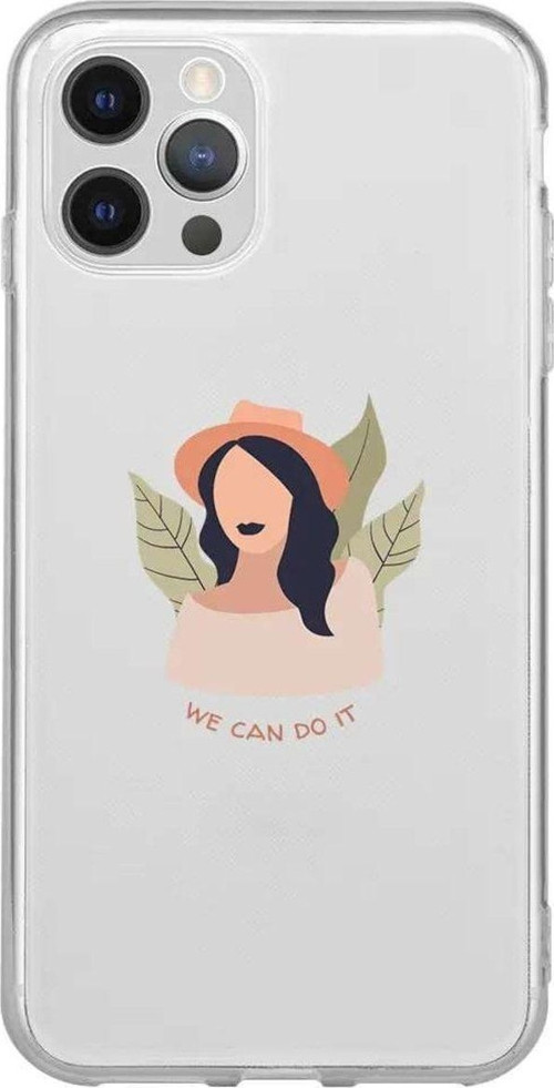 İphone 13 Pro Max Seffaf Telefon Kılıfı - Girl Can