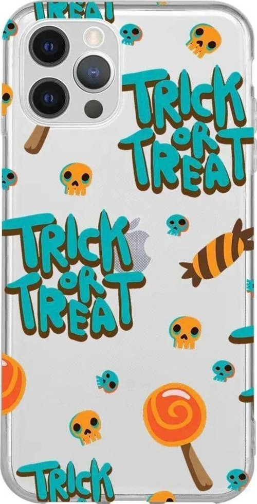 iPhone 13 Pro Seffaf Telefon Kılıfı - Hypnotic Trick Or Treat