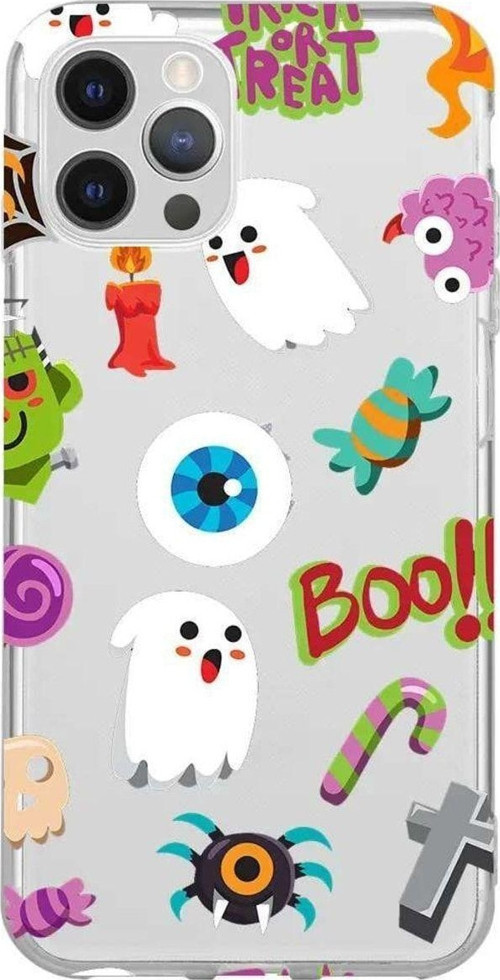 iPhone 13 Pro Seffaf Telefon Kılıfı - Trick Or Treat