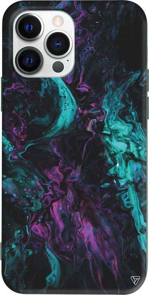 iPhone 13 Pro Yesil Renkli Silikon Telefon Kılıfı - Cosmos