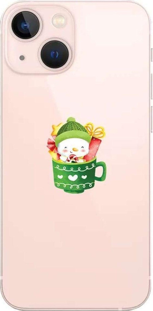 iPhone 13 Seffaf Telefon Kılıfı - A Cup Of Xmas 8