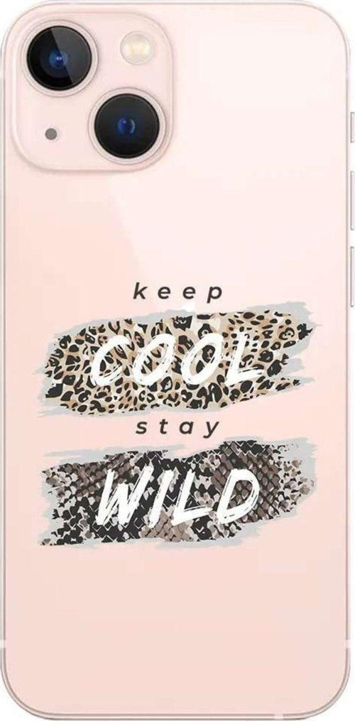 iPhone 13 Seffaf Telefon Kılıfı - Cool Wild
