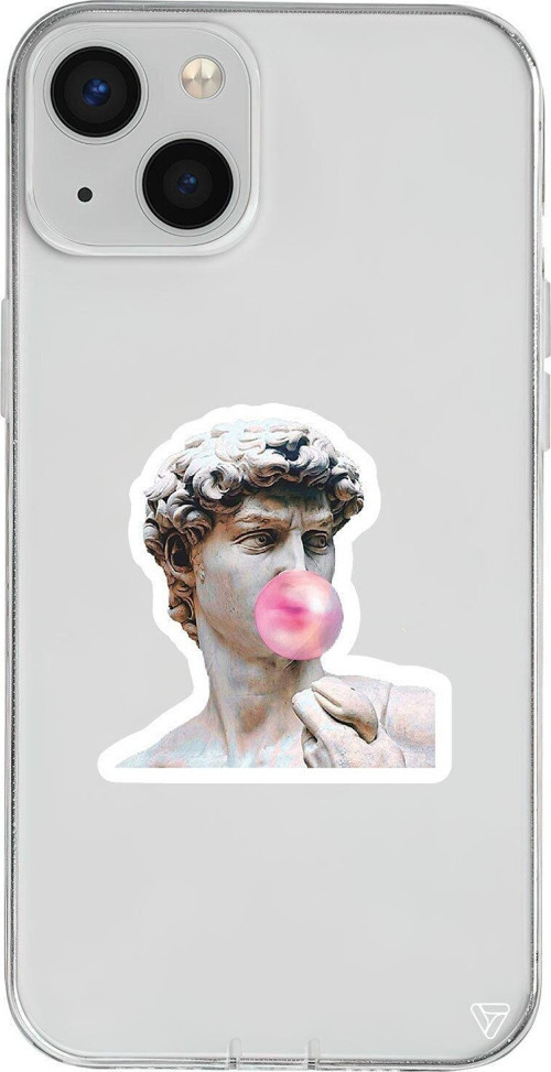 iPhone 13 Seffaf Telefon Kılıfı - Postmodern David