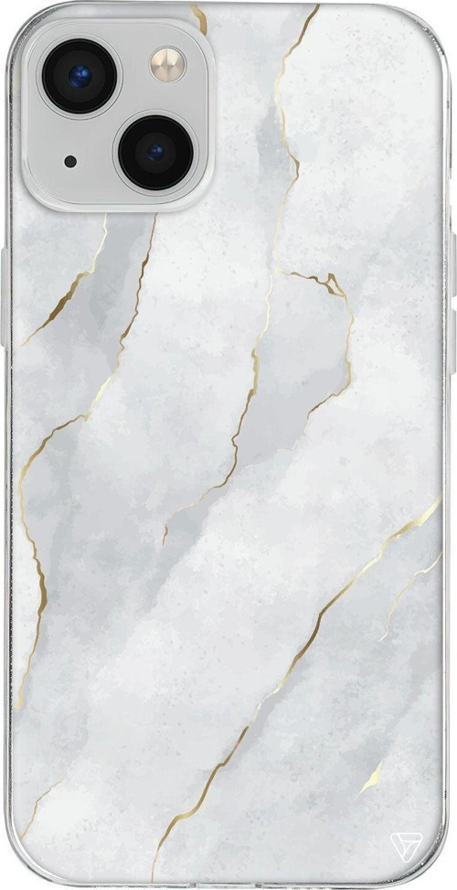 iPhone 13 Seffaf Telefon Kılıfı - Soft Mermer