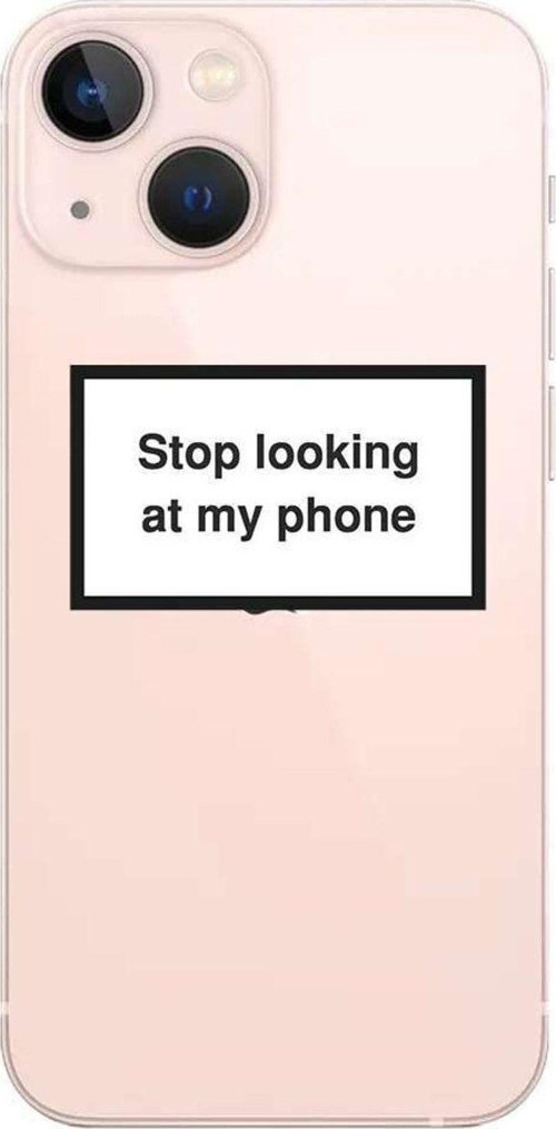 iPhone 13 Seffaf Telefon Kılıfı - Stop Looking 2