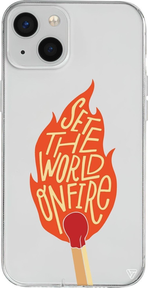 iPhone 13 Seffaf Telefon Kılıfı - World On Fire