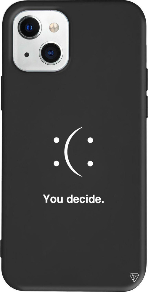 iPhone 13 Siyah Renkli Silikon Telefon Kılıfı - You Decide