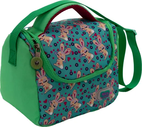 Kids Rabbit Sevimli Tavşan Temalı Kız/Erkek RGB Logolu Beslenme Çantası