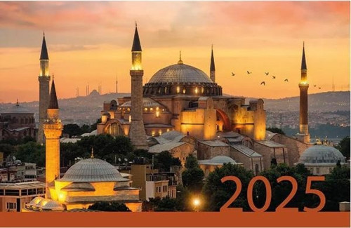2025 Bristol 33x78 Gemici Takvimi 36 Sayfa Cami