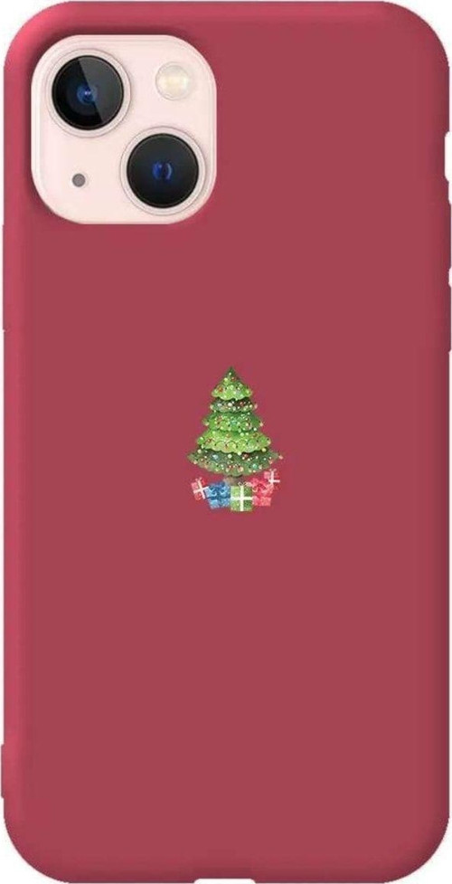 İphone 14 Bordo Renkli Silikon Telefon Kılıfı - Gifty Tree