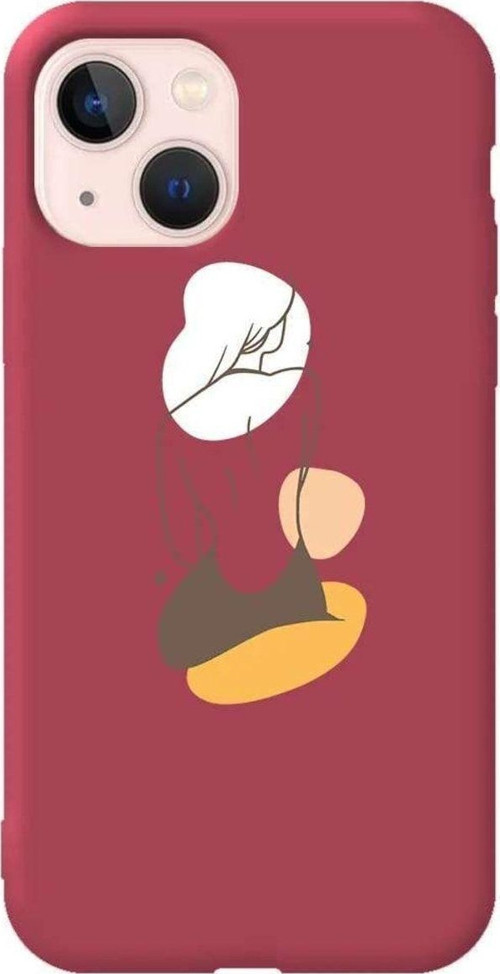 İphone 14 Bordo Renkli Silikon Telefon Kılıfı - Just Sit