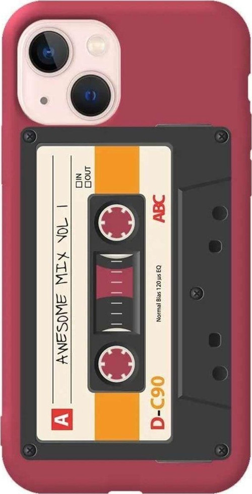 İphone 14 Bordo Renkli Silikon Telefon Kılıfı - Kaset