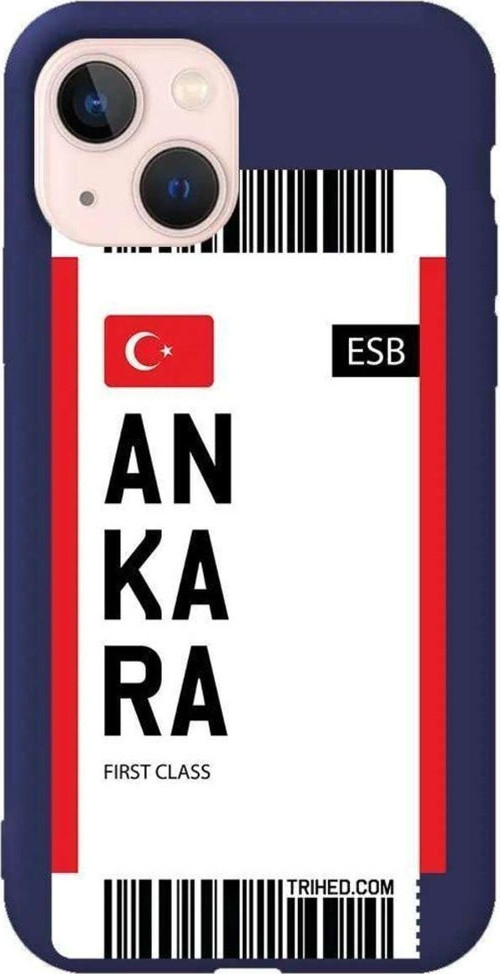 İphone 14 Lacivert Renkli Silikon Telefon Kılıfı - Ankara Bileti
