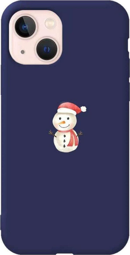 İphone 14 Plus Uyumlu Lacivert Renkli Silikon Telefon Kılıfı -