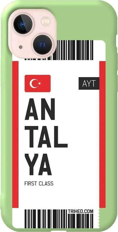 İphone 14 Plus Açik Yesil Renkli Silikon Telefon Kılıfı - Antalya Bileti