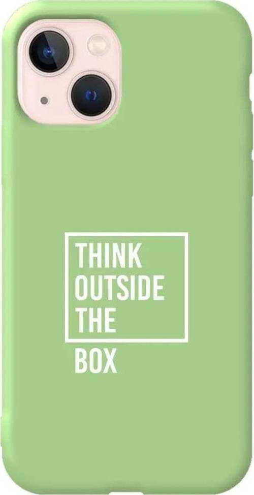 İphone 14 Plus Açik Yesil Renkli Silikon Telefon Kılıfı - Outside Box 2