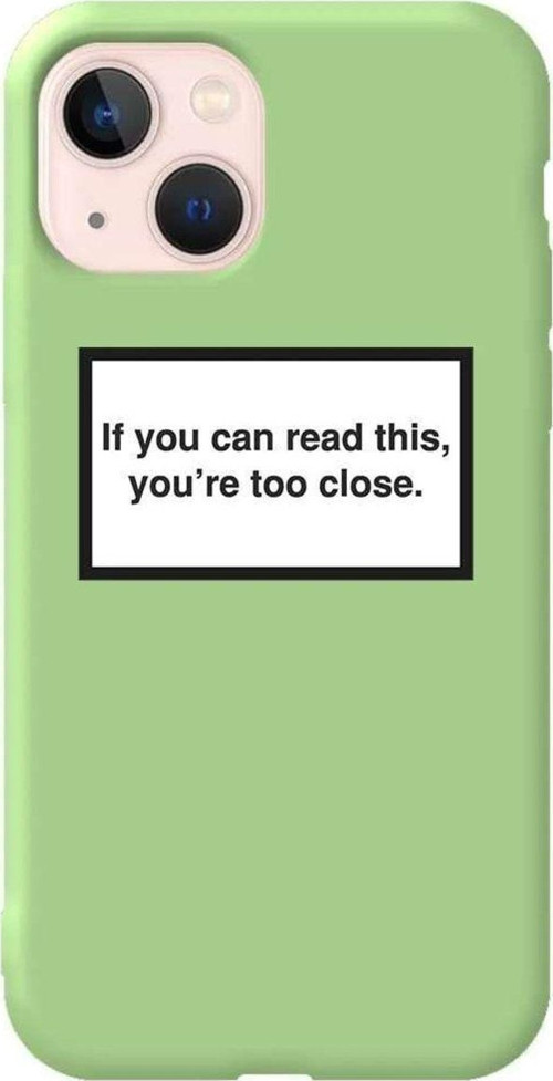 İphone 14 Plus Açik Yesil Renkli Silikon Telefon Kılıfı - Too Close