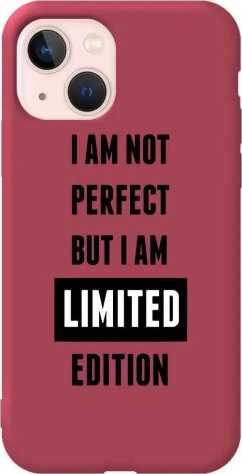 İphone 14 Plus Bordo Renkli Silikon Telefon Kılıfı - Limited