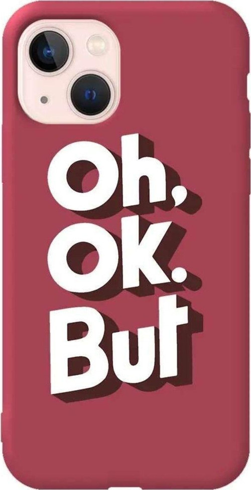 İphone 14 Plus Bordo Renkli Silikon Telefon Kılıfı - Oh. Ok.
