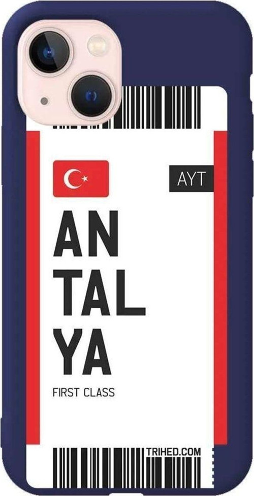 İphone 14 Plus Lacivert Renkli Silikon Telefon Kılıfı - Antalya Bileti