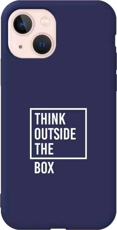 İphone 14 Plus Lacivert Renkli Silikon Telefon Kılıfı - Outside Box 2
