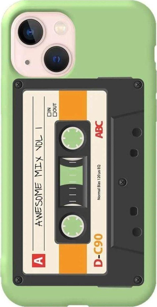 İphone 14 Açik Yesil Renkli Silikon Telefon Kılıfı - Kaset