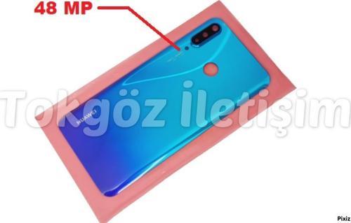 Huawei P30 Lite Arka Pil Batarya Kapağı ( Kamera Lensli 48 MP) MAVİ