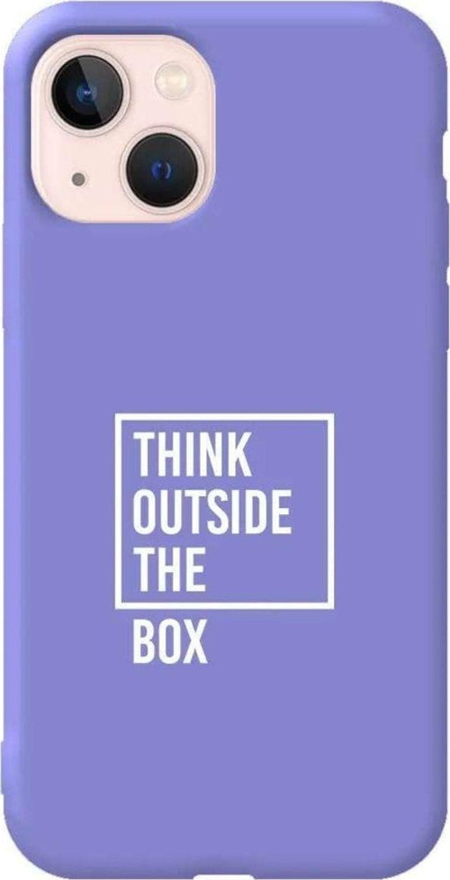 İphone 14 Plus Lila Renkli Silikon Telefon Kılıfı - Outside Box 2