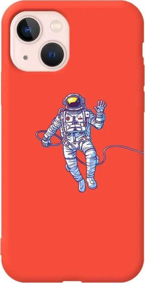 İphone 14 Plus Turuncu Renkli Silikon Telefon Kılıfı - Elveda