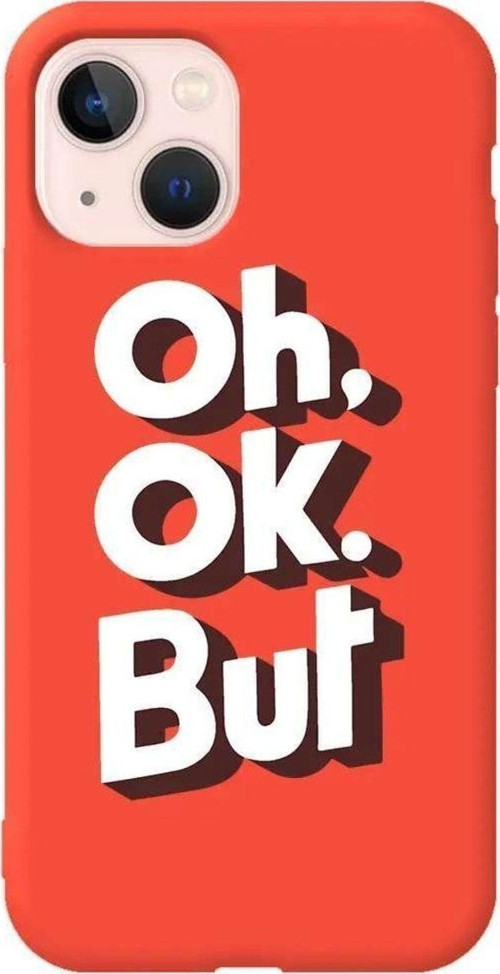 İphone 14 Plus Turuncu Renkli Silikon Telefon Kılıfı - Oh. Ok.