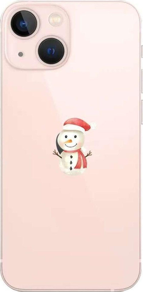 İphone 14 Plus Uyumlu Seffaf Telefon Kılıfı - Snowman