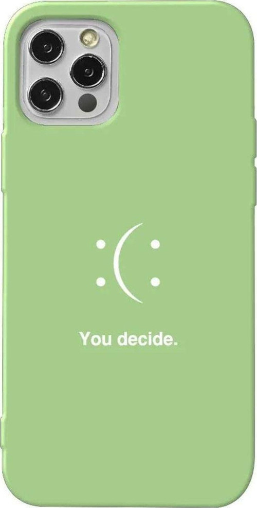 İphone 14 Pro Açık Yeşil Renkli Silikon Telefon Kılıfı - You Decide