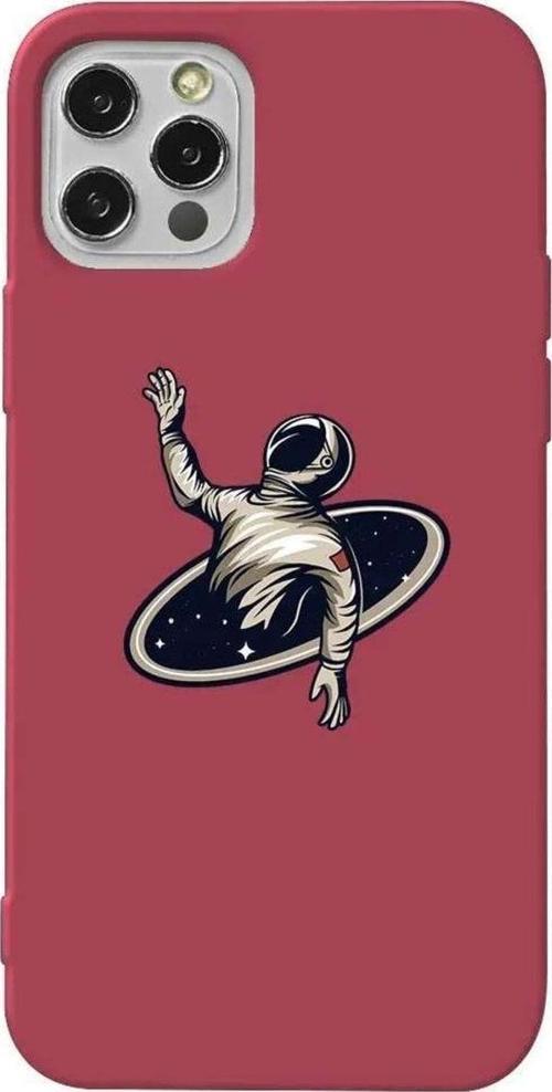 İphone 14 Pro Bordo Renkli Silikon Telefon Kılıfı - Karadelik