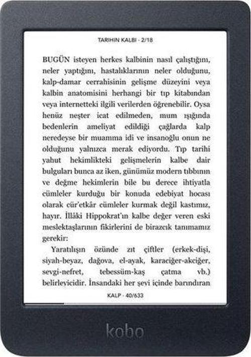 Nia Siyah E-Kitap Okuma Cihazı