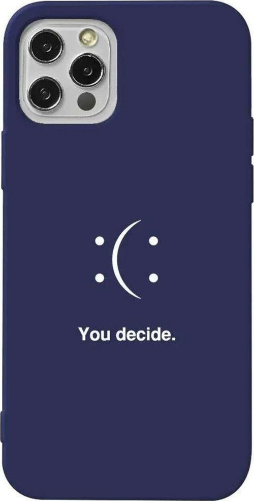 İphone 14 Pro Lacivert Renkli Silikon Telefon Kılıfı - You Decide
