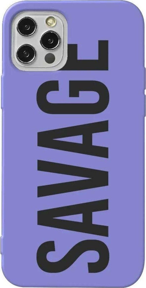 İphone 14 Pro Lila Renkli Silikon Telefon Kılıfı - Savage