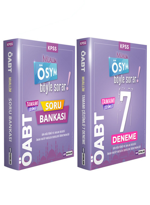 2022 ÖABT Muallim Serisi Çözümlü Soru Bankası ve 7 Deneme