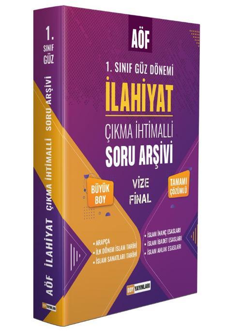 2023 AÖF İlahiyat 1. Sınıf Güz Dönemi Çıkmış Sorular Soru Arşivi