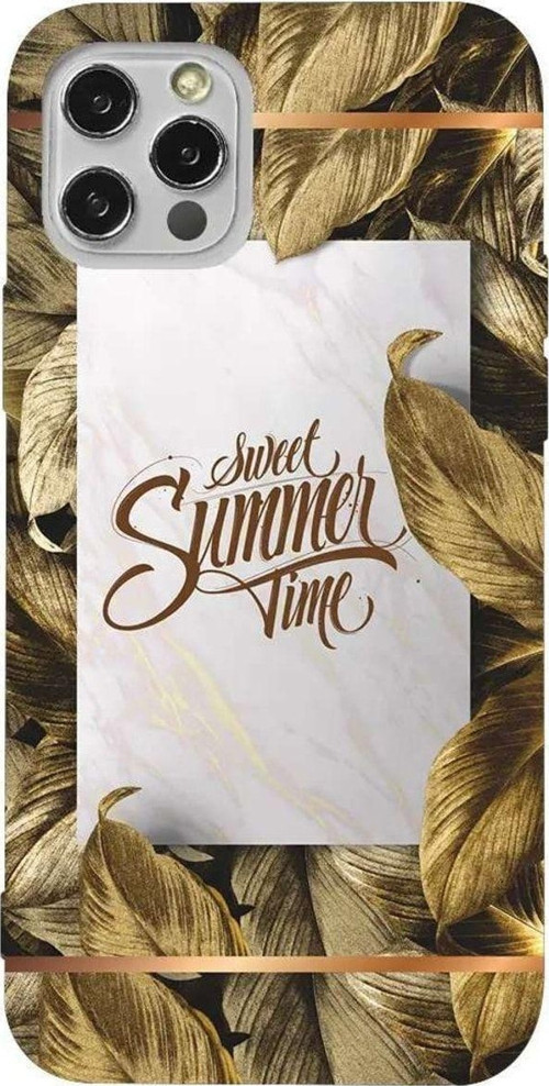İphone 14 Pro Max Bordo Renkli Silikon Telefon Kılıfı - Sweet Summer