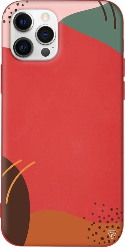 İphone 14 Pro Max Kırmızı Renkli Silikon Sade Şekil 3 Telefon Kılıfı
