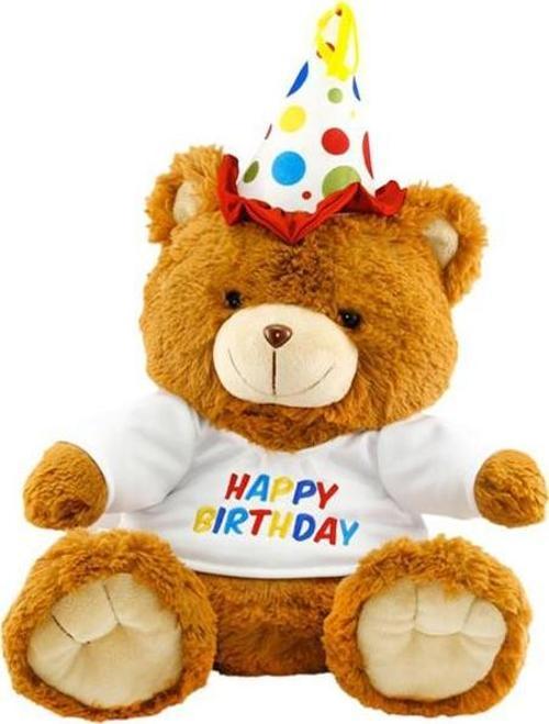 Oturan Happy Birthday Ayı (520201)