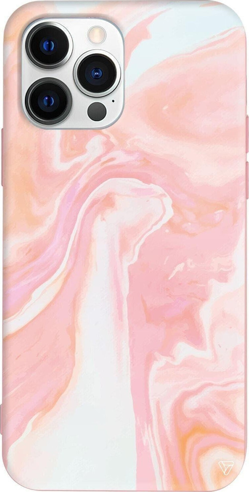 İphone 14 Pro Max Pembe Renkli Silikon Telefon Kılıfı - Sicak Renkli