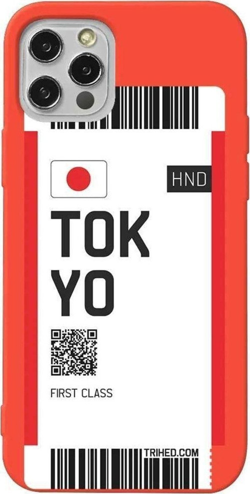 İphone 14 Pro Max Turuncu Renkli Silikon Telefon Kılıfı - Tokyo Bileti