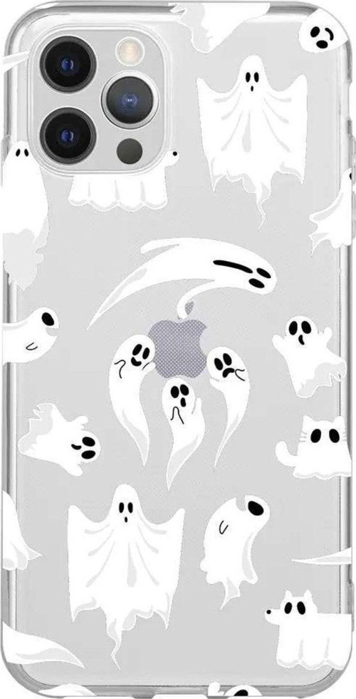 İphone 14 Pro Seffaf Telefon Kılıfı - Ghosts Are Everywhere!