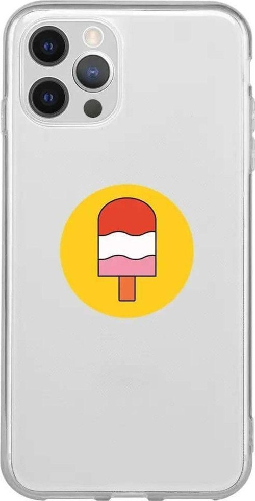 İphone 14 Pro Seffaf Telefon Kılıfı - Ice Cream