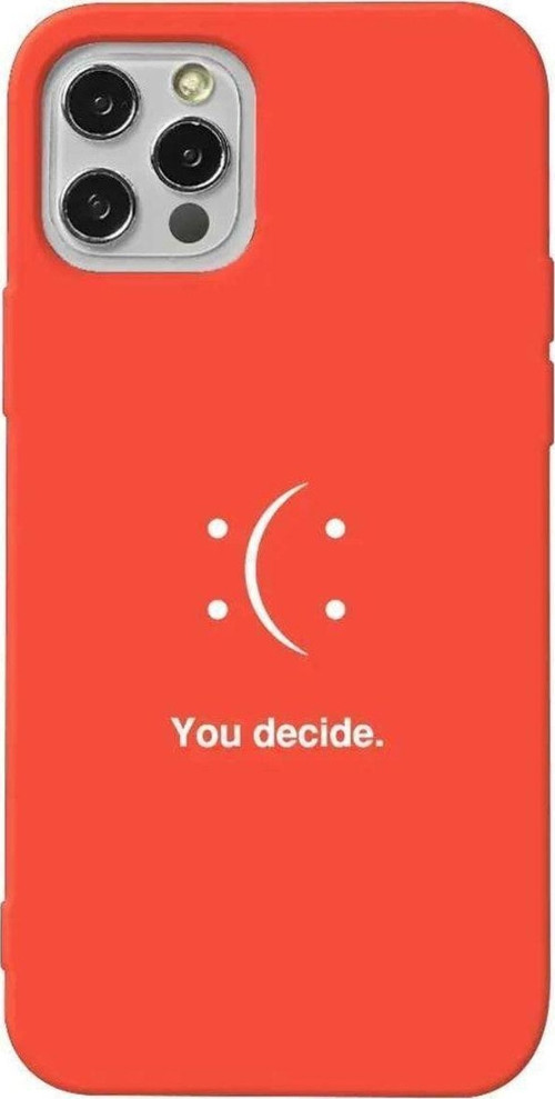 İphone 14 Pro Turuncu Renkli Silikon Telefon Kılıfı - You Decide